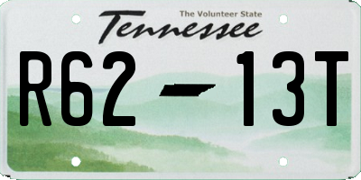 TN license plate R6213T