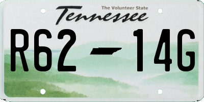 TN license plate R6214G