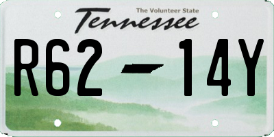 TN license plate R6214Y