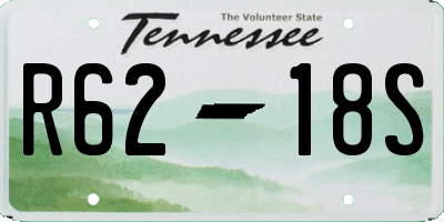 TN license plate R6218S