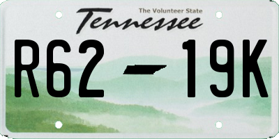 TN license plate R6219K