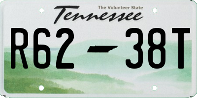 TN license plate R6238T