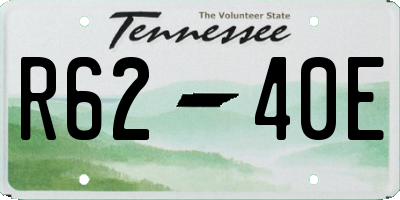 TN license plate R6240E