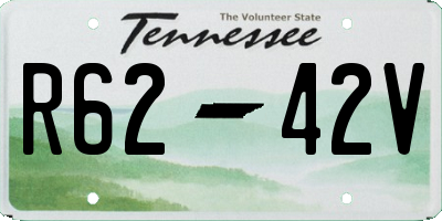 TN license plate R6242V