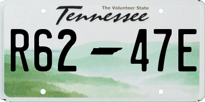 TN license plate R6247E