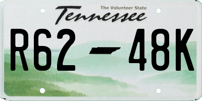 TN license plate R6248K