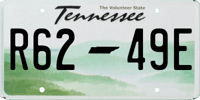 TN license plate R6249E