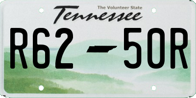 TN license plate R6250R