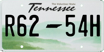 TN license plate R6254H
