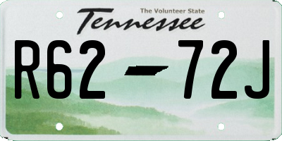 TN license plate R6272J