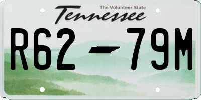 TN license plate R6279M