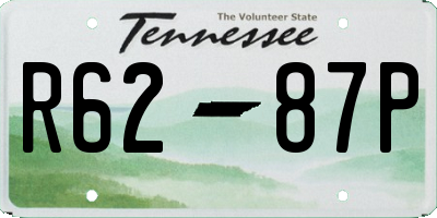 TN license plate R6287P