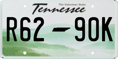 TN license plate R6290K