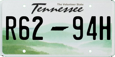 TN license plate R6294H