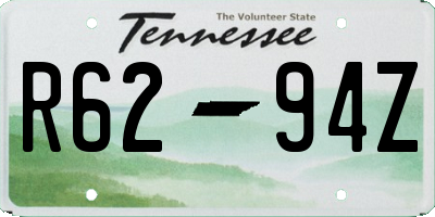 TN license plate R6294Z