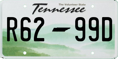 TN license plate R6299D