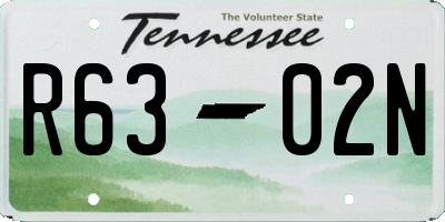 TN license plate R6302N
