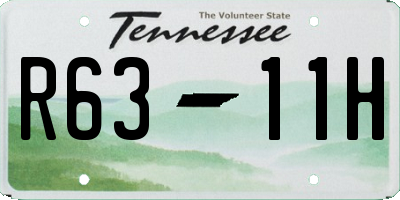TN license plate R6311H