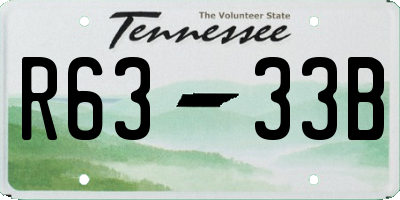 TN license plate R6333B