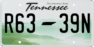 TN license plate R6339N