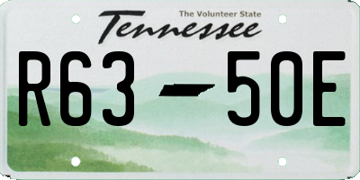 TN license plate R6350E
