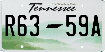 TN license plate R6359A