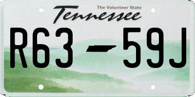TN license plate R6359J