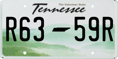 TN license plate R6359R