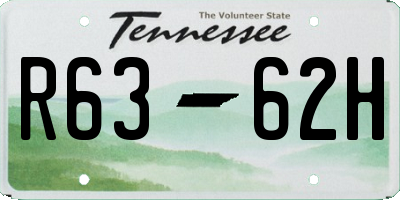 TN license plate R6362H