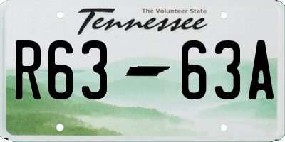 TN license plate R6363A