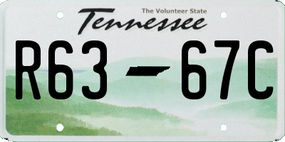 TN license plate R6367C