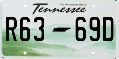 TN license plate R6369D