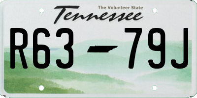 TN license plate R6379J