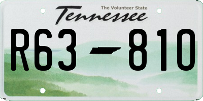 TN license plate R6381O