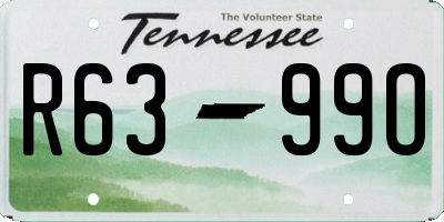 TN license plate R6399O