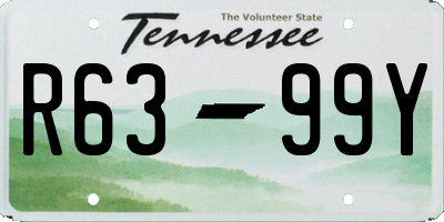 TN license plate R6399Y