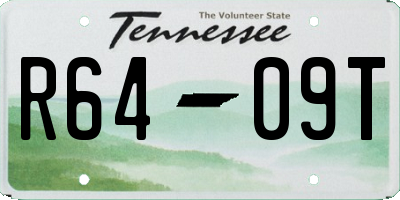 TN license plate R6409T