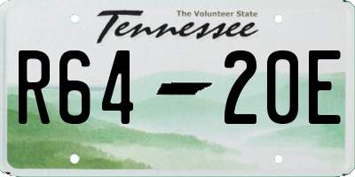 TN license plate R6420E