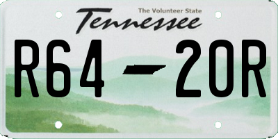 TN license plate R6420R