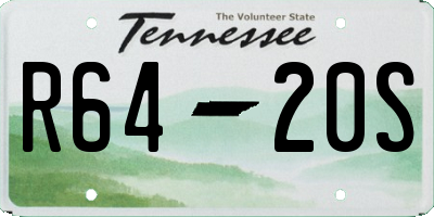 TN license plate R6420S