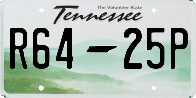 TN license plate R6425P
