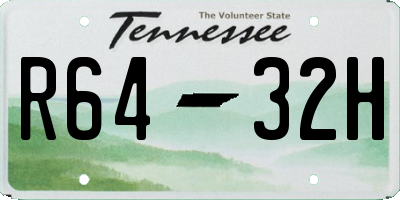 TN license plate R6432H