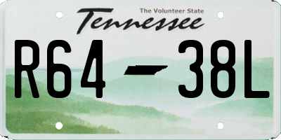 TN license plate R6438L