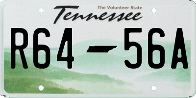 TN license plate R6456A