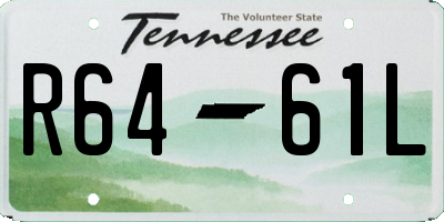 TN license plate R6461L