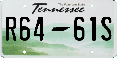 TN license plate R6461S