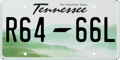 TN license plate R6466L
