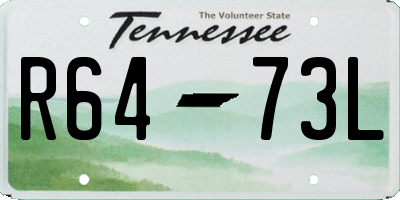 TN license plate R6473L