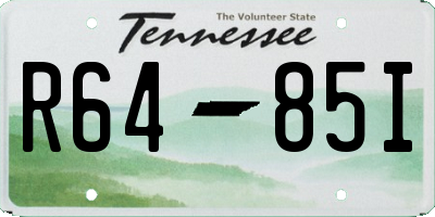 TN license plate R6485I