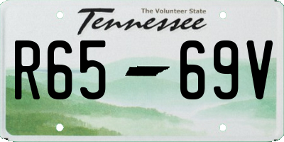 TN license plate R6569V